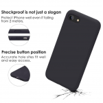 Matte Black Shockproof Slim Back Case For iPhone 7/8/SE Slim Fit Look